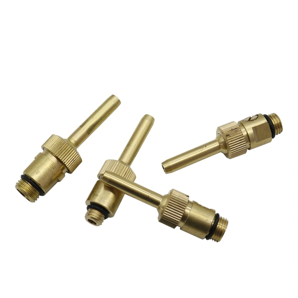 Adjustable Brass Water Curtain Waterline with Valve Fountain Nozzle 1/4" M10 M12 M14 Male Thread Garden Landscaping Fountain