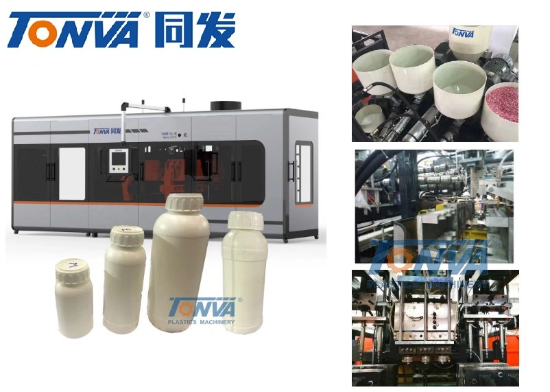 Tonva Pesticide Bottle Making Extrusion Blow Moulding Machine Hybrid Type