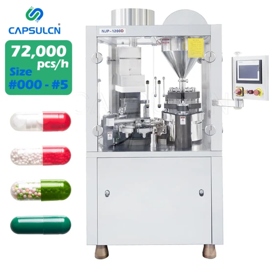 Machine de remplissage de capsules de gélatine dure, 3 ans de garantie